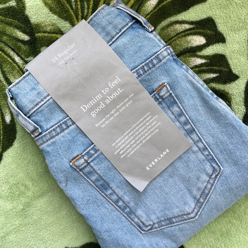 Everlane High Rise Regular Denim 24 NWT